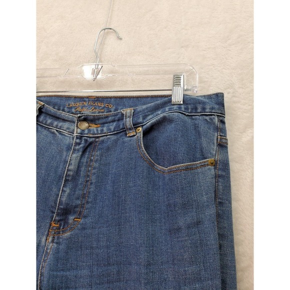 Lauren Jeans Co. Bootcut Jeans Women Size 12 Blue Denim Cotton Pocket Flat Front - Picture 6 of 9